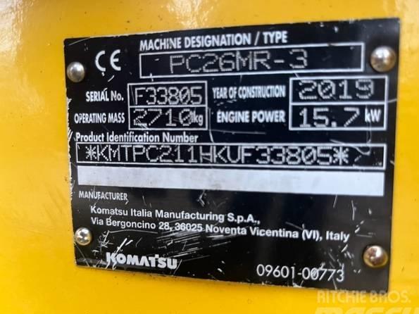 Miniexcavator - Komatsu PC 26 MR-3