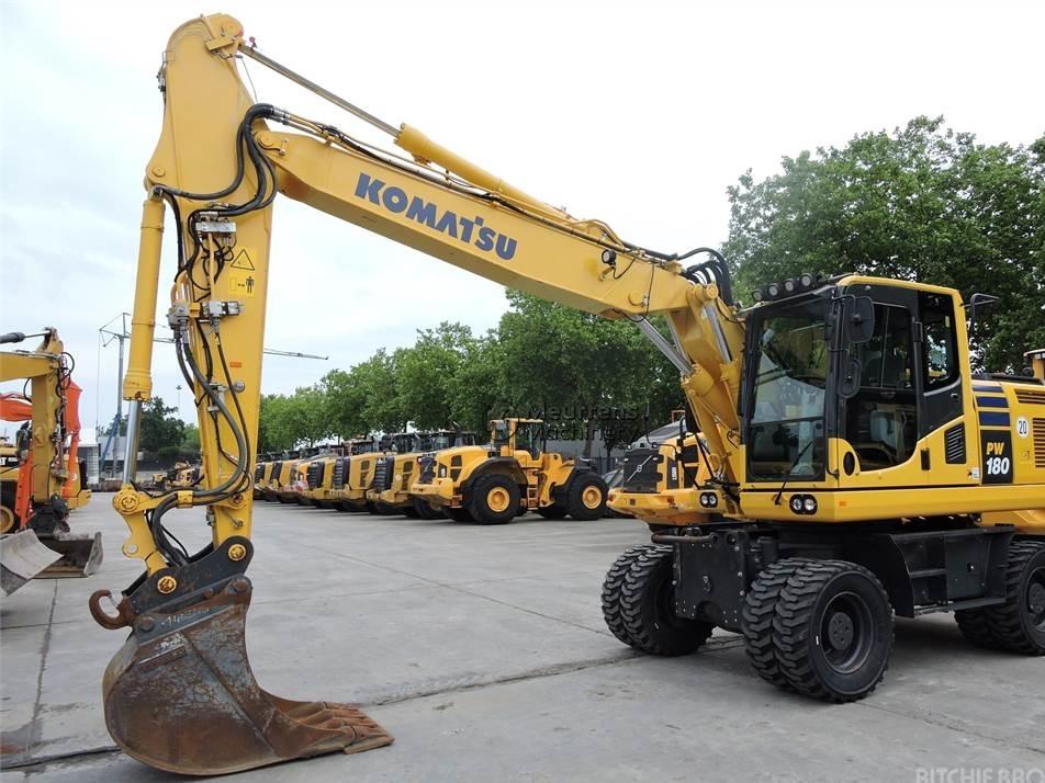 Excavator pe roti - Komatsu PW180-10 German+New tyres