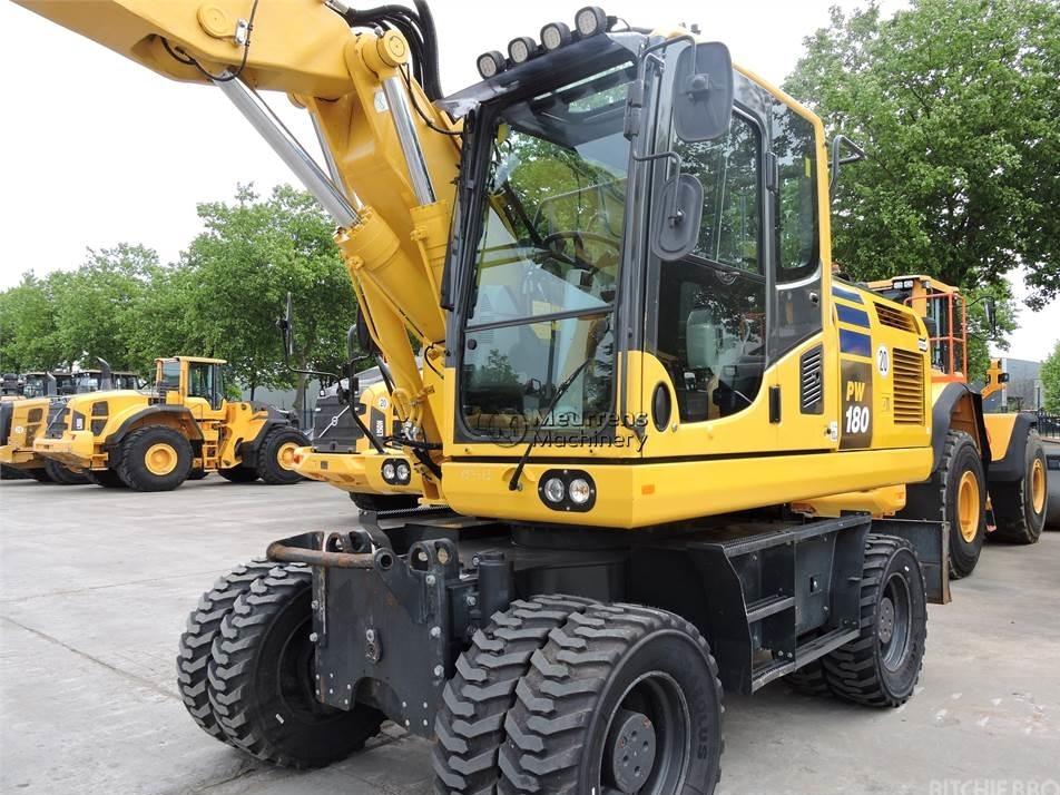 Excavator pe roti - Komatsu PW180-10 German+New tyres