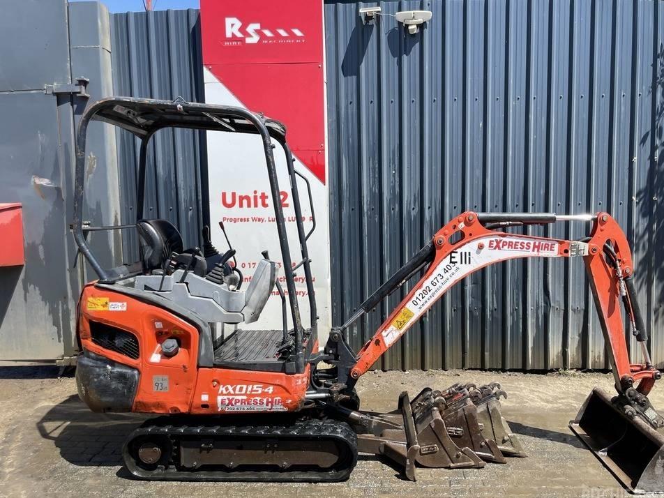 Miniexcavator - Kubota KX 015-4 Canopy 1.5t Mini Excavator +4 Buckets