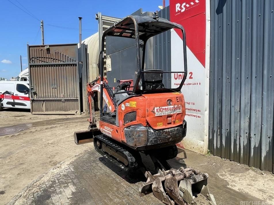 Miniexcavator - Kubota KX 015-4 Canopy 1.5t Mini Excavator +4 Buckets