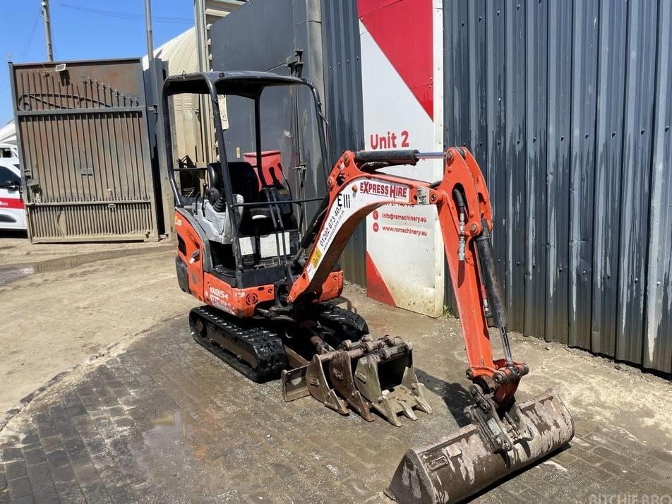 Miniexcavator - Kubota KX 015-4 Canopy 1.5t Mini Excavator +4 Buckets