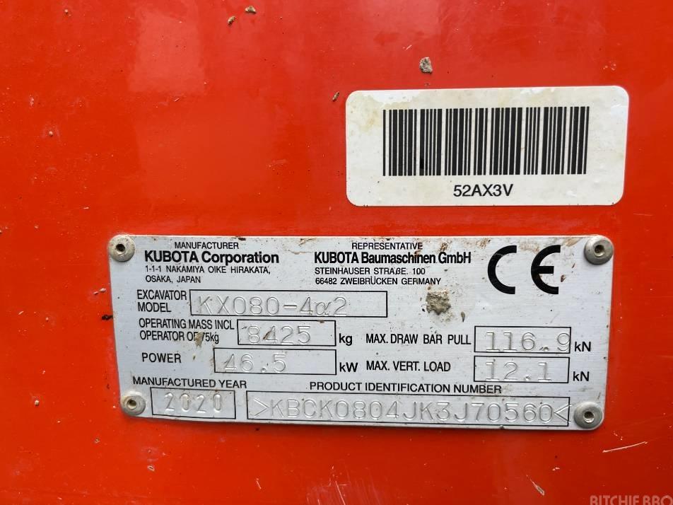 Midiexcavator - Kubota KX 080-4