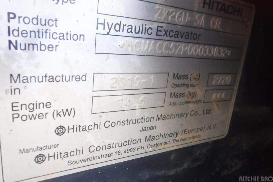 Miniexcavator - Hitachi ZX 26 U-5 A