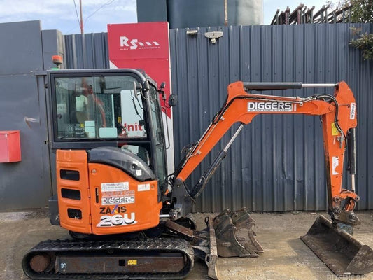 Miniexcavator - Hitachi ZX 26 U-6 2.7t Mini Excavator / Digger