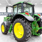 Tractor - John Deere 6120M tractor, PowerQuad 24/24, TLS, cab susp., fu