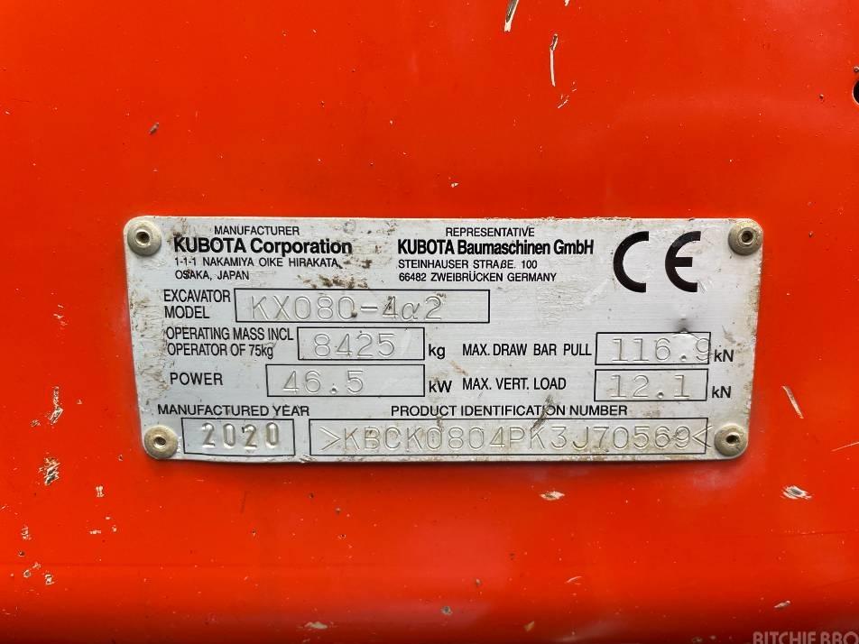 Midiexcavator - Kubota KX 080-4
