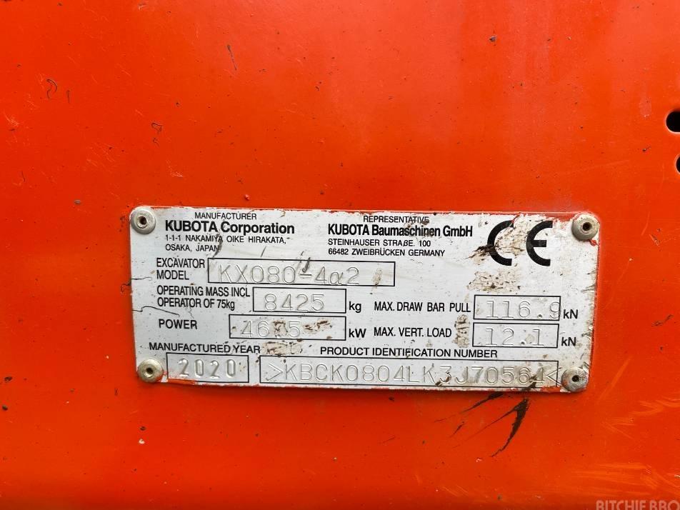 Midiexcavator - Kubota KX 080-4A2