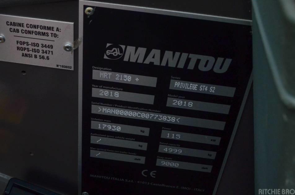 Incarcator telescopic - Manitou MRT 2150 Plus Privilege